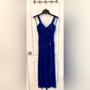 Blue Tulle Long Dress
